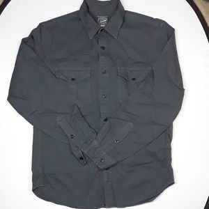 J Crew gray casual mens shirt sz M